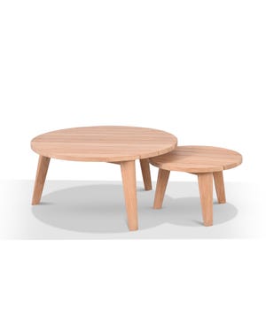 Atoll Outdoor Round Coffee Table Set 